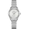 imageHamilton Jazzmaster Lady Quartz Womens Watch 30mm Stainless Steel Case Swiss Made White Dial Analog Wrist Watch for Women 50m Waterproof Sapphire Crystal Stainless Steel Strap