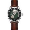 imageHamilton Jazzmaster Open Heart Automatic Mens Watch 40mm Stainless Steel Case Swiss Made Green Dial Analog Wrist Watch 50m Waterproof Sapphire Crystal 3Hand Movement Cow Leather Strap