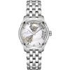imageHamilton Jazzmaster Open Heart Automatic Womens Watch 36mm Stainless Steel Case Swiss Made Mother of Pearl Dial Analog Wrist Watch 50m Waterproof Sapphire Crystal Stainless Steel Strap