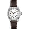 imageHamilton Khaki Field Expedition Automatic Mens Watch 41mm Stainless Steel Case Swiss Made White Dial Analog Wrist Watch 100m Waterproof Sapphire Crystal 3Hand Movement Cow Leather Strap
