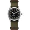imageHamilton Khaki Field Khaki Quartz Mens Watch 38mm Stainless Steel Case Swiss Made Black Dial Analog Wrist Watch for Men 50m Waterproof Sapphire Crystal Textile Strap