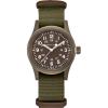 imageHamilton Khaki Field Mechanical Mens Watch 38mm Stainless Steel Case Swiss Made Green Dial Analog Wrist Watch for Men 50m Waterproof Sapphire Crystal Textile Strap