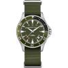 imageHamilton Khaki Navy Automatic Mens Watch 40mm Stainless Steel Case Swiss Made Green Dial Analog Wrist Watch for Men 100m Waterproof Sapphire Crystal 3Hand Movement Textile Strap