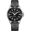 imageHamilton Khaki Navy Automatic Mens Watch 43mm Stainless Steel Case Swiss Made Black Dial Analog Wrist Watch for Men 300m Waterproof Sapphire Crystal Rubber Strap