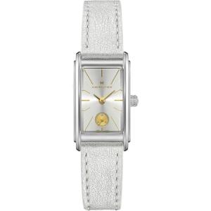 Hamilton American Classic Ardmore Quartz Men’s Watch, 19mm x 27mm Stainless Steel Case, Swiss Made, Silver Dial Analog Wrist Watch for Men, 30m Waterproof, Mineral Crystal, Calf Leather Strap