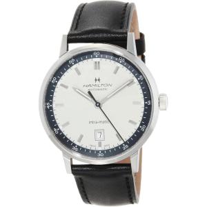 Hamilton American Classic Automatic Men’s Watch, 40mm Stainless Steel Case, Swiss Made, Beige Dial Analog Wrist Watch for Men, 50m Waterproof, Sapphire Crystal, 3-Hand Movement, Cow Leather Strap
