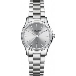 Hamilton Jazzmaster Automatic Women’s Watch, 34mm Stainless Steel Case, Swiss Made, Silver Dial Analog Wrist Watch for Women, 50m Waterproof, Sapphire Crystal, Stainless Steel Strap