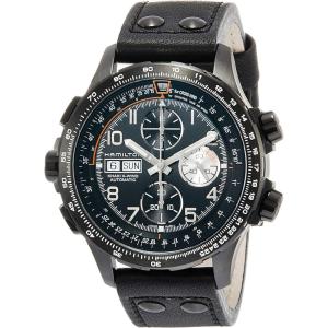 Hamilton Khaki Aviation Automatic Men’s Watch, 45mm Stainless Steel Case, Swiss Made, Black Dial Analog Wrist Watch for Men, 100m Waterproof, Sapphire Crystal, Cow Leather Strap