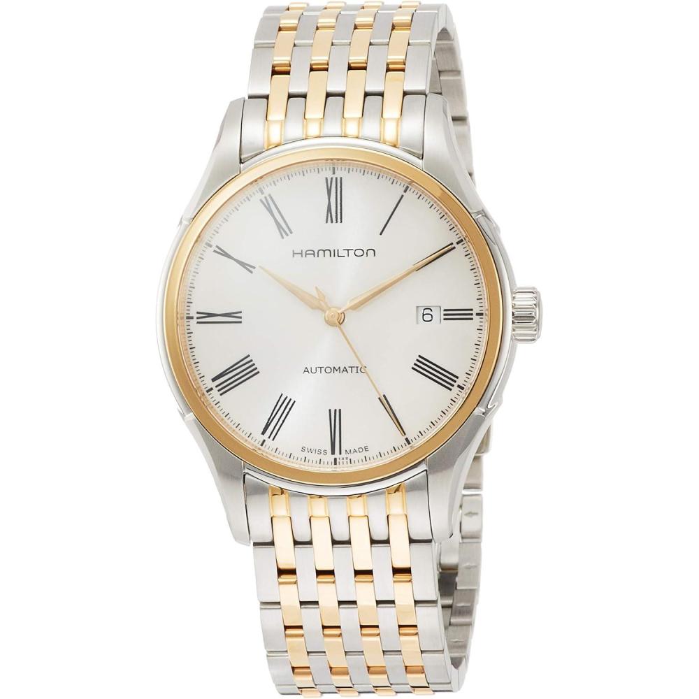 imageHamilton American Classic Automatic Mens Watch 40mm Stainless Steel Case Swiss Made White Dial Analog Watch for Men 50m Waterproof Sapphire Crystal 3Hand Movement Stainless Steel Strap