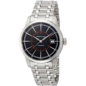 Hamilton American Classic Automatic Men’s Watch, 40mm Stainless Steel Case, Swiss Made, Black Dial Analog Watch for Men, 50m Waterproof, Sapphire Crystal, 3-Hand Movement, Stainless Steel Strap